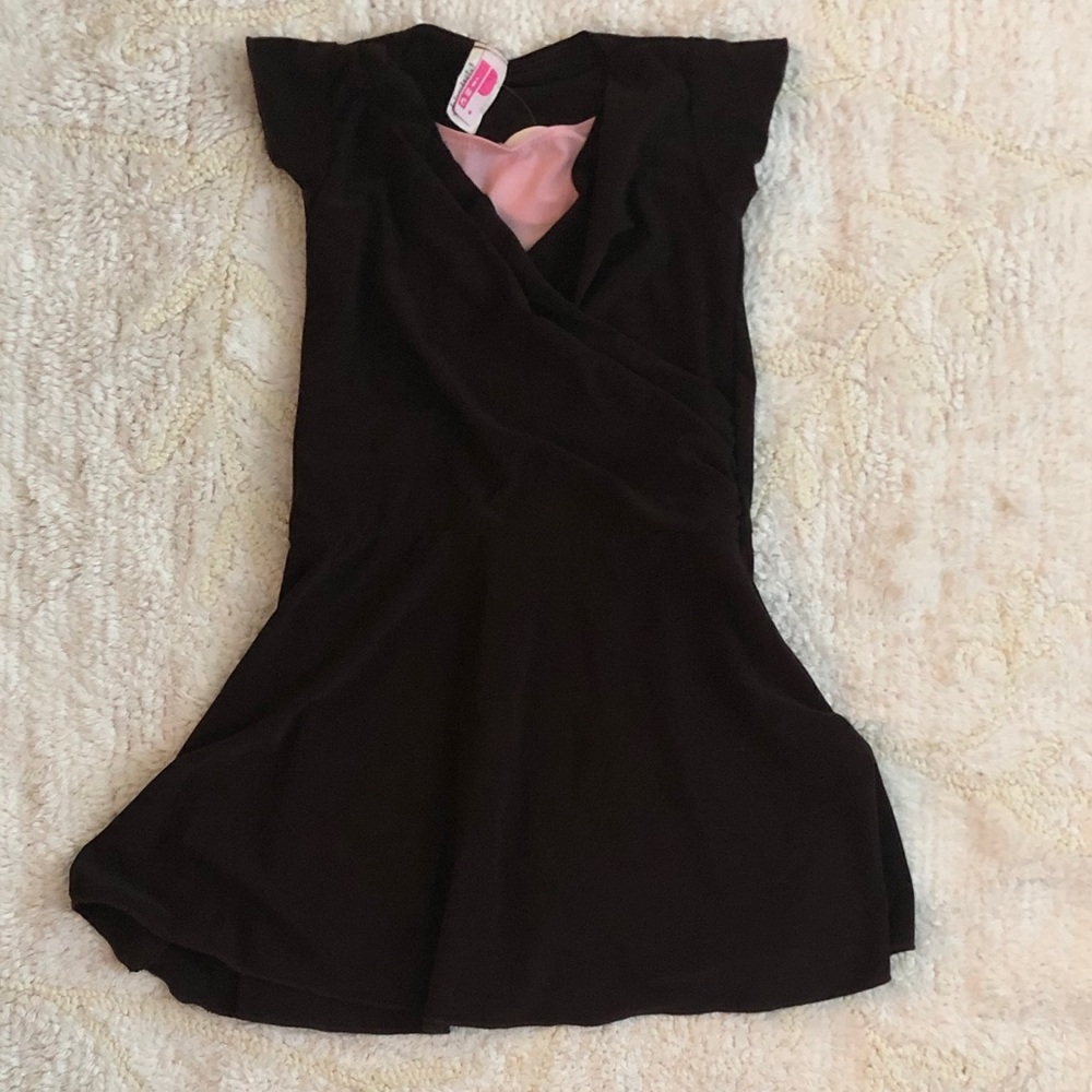 Girls wrap front dress